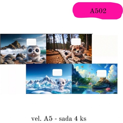 Obaly na sešity A5 A502