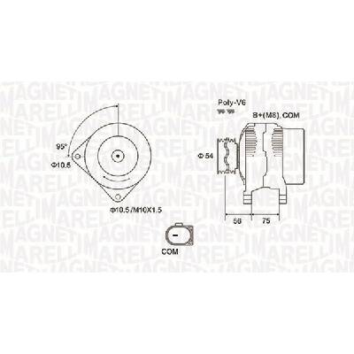 Alternátor MAGNETI MARELLI 063731904010