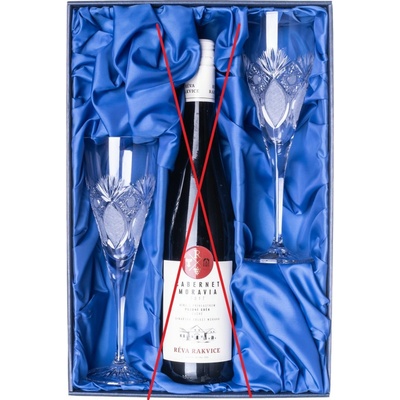 Bohemia Crystal Dárková sada na víno s broušenými sklenicemi brus Paříž 260 ml