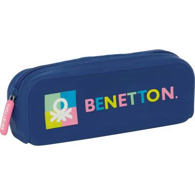 Ученически несесер Benetton Cool Морско син 18.5 x 7.5 x 5.5 cm