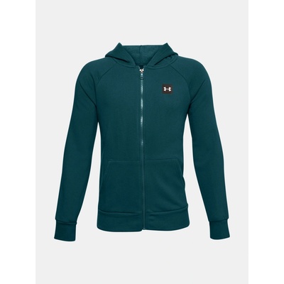 Under Armour Rival Fleece FZ Hoodie Zelená