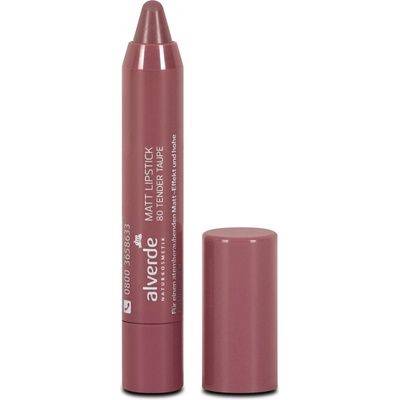 alverde naturkosmetik rtěnka Matt 80 Tender Taupe 3,7 ml