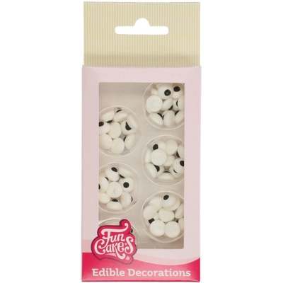 Funcakes Cakesupplies Cukrové zdobení - Oči kulaté 64 ks