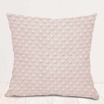 Biante Minky 3D bodky MKP-010 Púdrovo béžová 40 x 40 cm