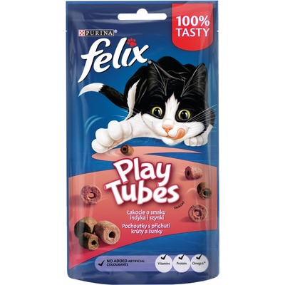 Felix Play Tubes morka a šunka 50 g
