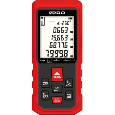 PRO Лазерна ролетка pro dl-80x/ 80 м (pro-dl077)