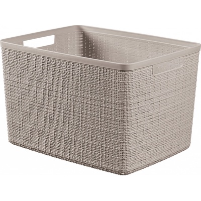 Curver Jute L košík 20 l taupe
