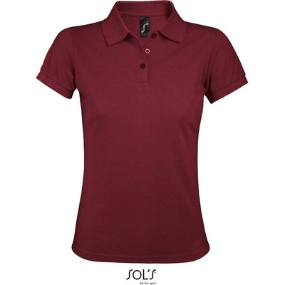 SOL'S Prime Women Dámske polo červená burg.