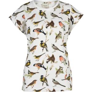 DEDICATED Дамска тениска DEDICATED Women's T-Shirt Visby Autumn Birds T-shirt - Off White (116-7322-0113)