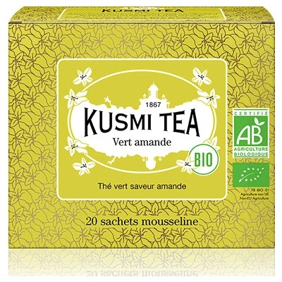 Kusmi Tea Porciovaný zelený čaj Green Almonnd Bio 20 sáčkov