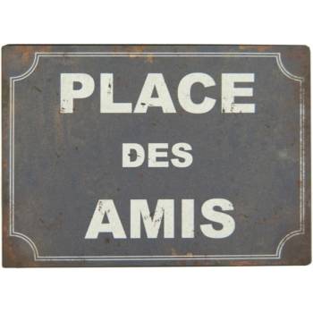 Antic Line Метална табела 21x15 cm Place des Amis - Antic Line (DEC9718)