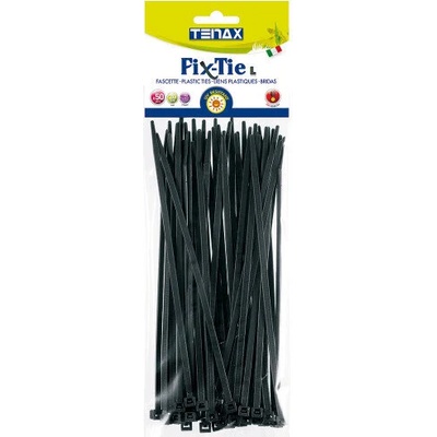 TENAX Кабелни превръзки 200 mm - 50 бр, черни TE 1A070218