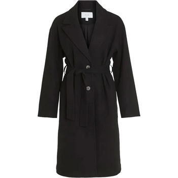 VILA Палто Vila Claudia Long coat - Black (Black Beauty)