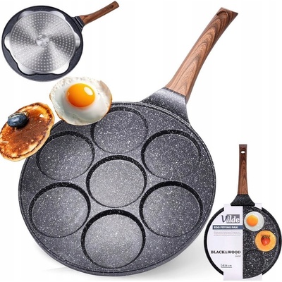 Vilde Pánev na vejce a placky Black&Wood granitová 26 cm