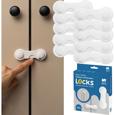 Sipo dětská pojistka na skříňky 10 ks – Zboží Dáma