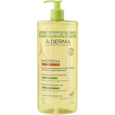 A-Derma Exomega Control Zvláčňující sprchový olej 1000 ml
