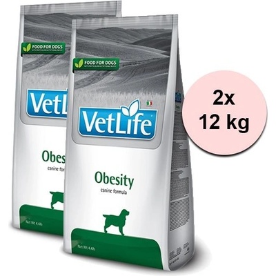 Vet Life Obesity Canine 2 x 12 kg