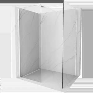 Mexen Kioto душ кабина Walk-in 145 x 80 см, прозрачна, бяла - 800-145-202-20-00-080 (800-145-202-20-00-080)