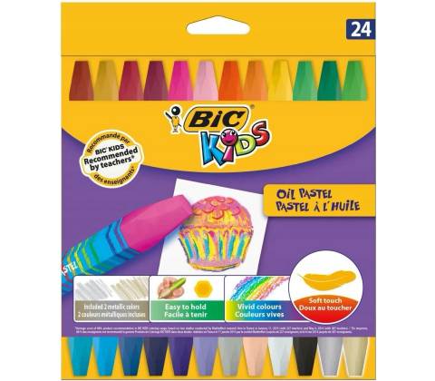 BIC olejové pastely 24ks