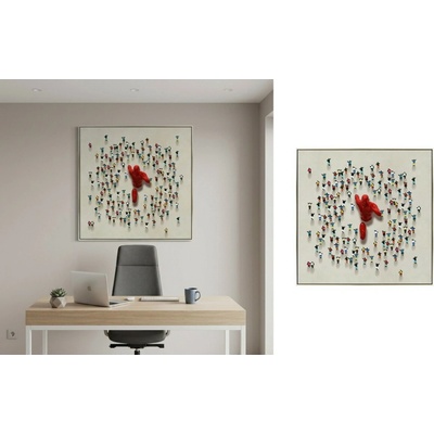 Líder v dave – Moderný 3D nástenný obraz do domácnosti – 80 × 80 cm