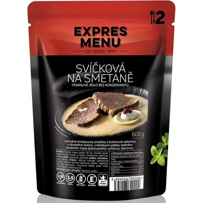 EXPRES MENU Sviečková na smotane 2 porcie 600 g