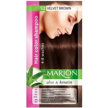 Marion Hair Color Shampoo 52 Velvet Brown barevný tónovací šampon sametově hnědá 40 ml