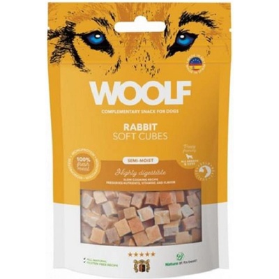 Woolf Dog Soft Cubes králik 100 g