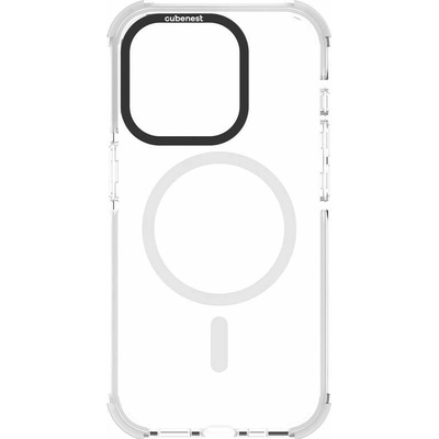 CubeNest MagPro Strong Guard s MagSafe puzdro pre Apple iPhone 15 Pro biele (AP15PR1WT) Puzdro