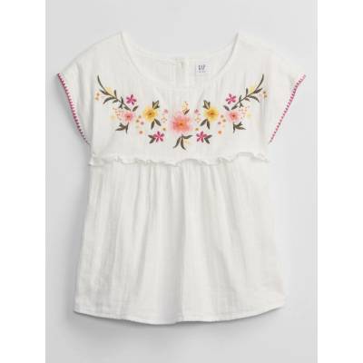 GAP dětská košile embed woven top šedá