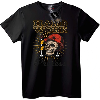 NOONEBRAND Тениска Тежък Труд Skull - M, Black