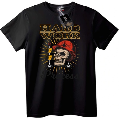 NOONEBRAND Тениска Тежък Труд Skull - M, Black