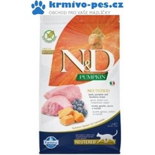 N&D Pumpkin CAT Neutered Lamb & Blueberry 5 kg