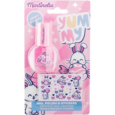 Martinelia lak na nehty 3,5 ml + samolepky na nehty Yummy, dárková sada pro děti