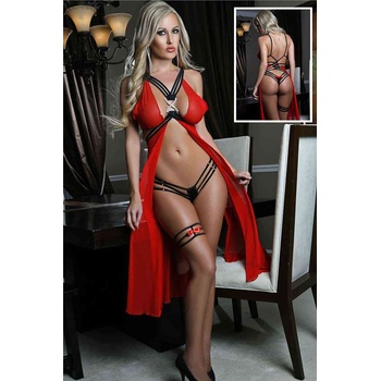 Merry See Еротичен комплект от 3 части - Червен #309777 (309777_Червен)