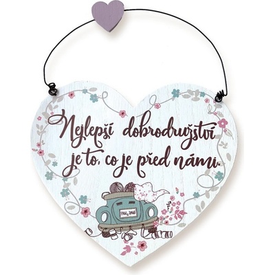 Nekupto Dřevěná cedulka - Nejlepší dobrodružství
