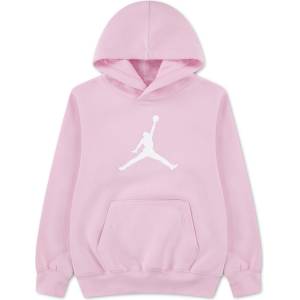 Air Jordan Суичър Air Jordan Kids Jumbo Jumpman Over the Head Cotton Fleece Hoodie - Pink Foam