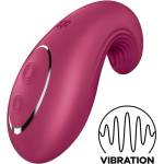 Satisfyer Dipping Delight - вибратор за клитор с акумулатор - червен