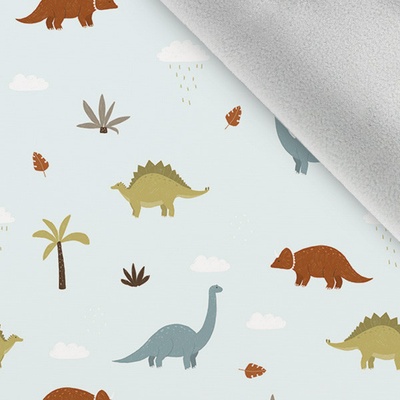 Softshell zimní svět dinosaurů na mentolové