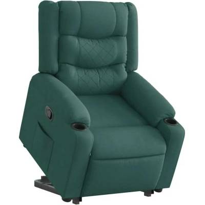 vidaXL 11461.3310264 Zvedací polohovací tmavě zelené textil