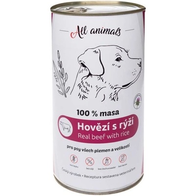 All Animals DOG hovädzie mleté s ryžou 1200 g
