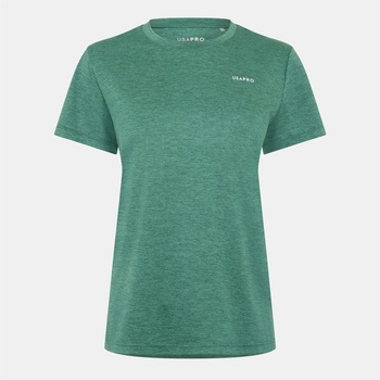 USA Pro Дамска тениска USA Pro Tech C Tee Womens - Forest Green