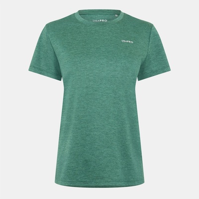 USA Pro Дамска тениска USA Pro Tech C Tee Womens - Forest Green