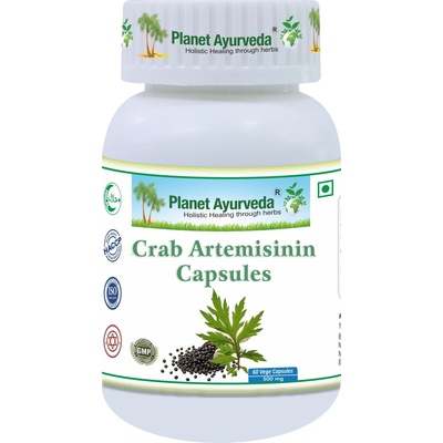 Planet Ayurveda Crab Artemisinin podpora boja proti infekciám zápalom 500 mg 60 kapsúl