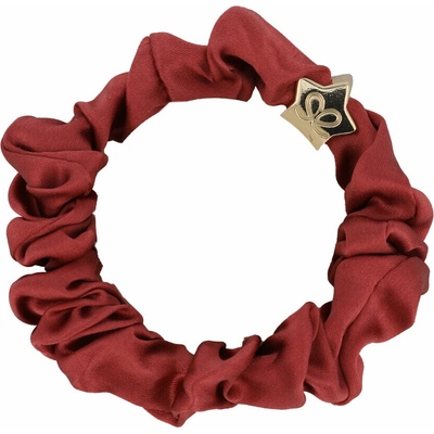 By Eloise London Gold Star Silk Scrunchie farba Persimmon
