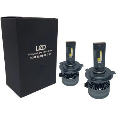 Лед крушки - Led система H4 модел A60 за фарове - 155 000 Лукса 55W - Canbus 6000K - 1500% повече светлина