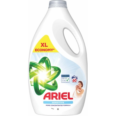 Ariel tekutý prací prostriedok Sensitive 2,7 l 60 PD