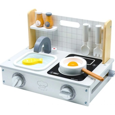 Ecotoys dětská dřevěná mini kuchyňka Little Cook