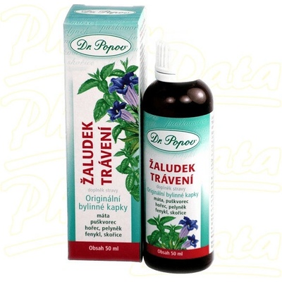 Dr. Popov Bylinné kapky Žaludek & trávení 50 ml