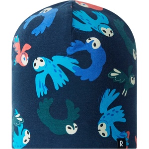 Reima Детска зимна шапка (beanie) Reima Kid's Tanssi Beanie Print Beanie - Navy - размер 52-54 cm (904-6618-0112)