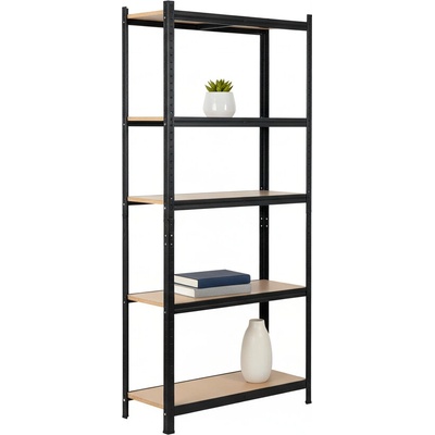 Mamutex Standard Regál 200 x 90 x 40 cm 5 políc čierny